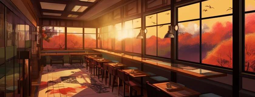 digital art of a kyoto restaurant and best tofu restaurants in kyoto