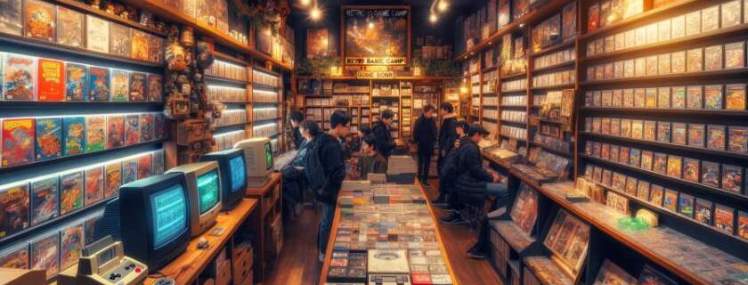 Retro Game Camp Kyoto, capturing the essence of a sanctuary for retro gaming enthusiasts