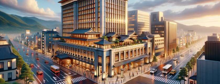 The Kyoto Hotel Okura strategically positioned in downtown Kyoto