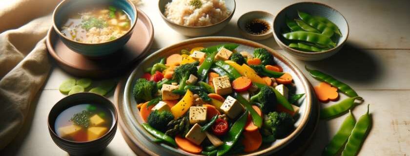 a hearty and nutritious vegetarian meal, designed to celebrate the diversity and deliciousness of vegetarian cuisine