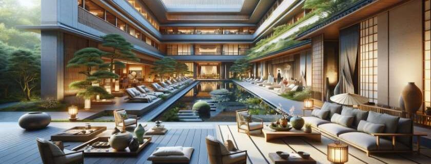 the Hyatt Regency Kyoto as a blend of modern luxury and traditional Japanese aesthetics