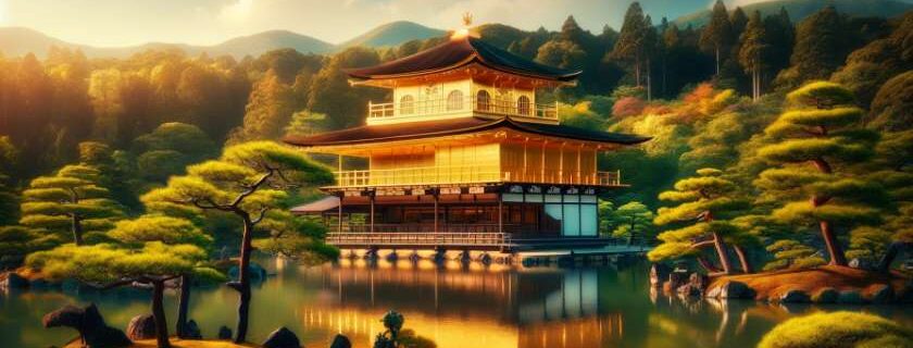 the serene beauty of Kinkaku-ji, the Golden Pavilion, in Kyoto