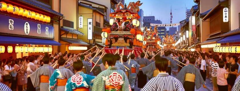 the vibrant celebrations of the Gion Matsuri, one of Kyoto's most renowned festivals